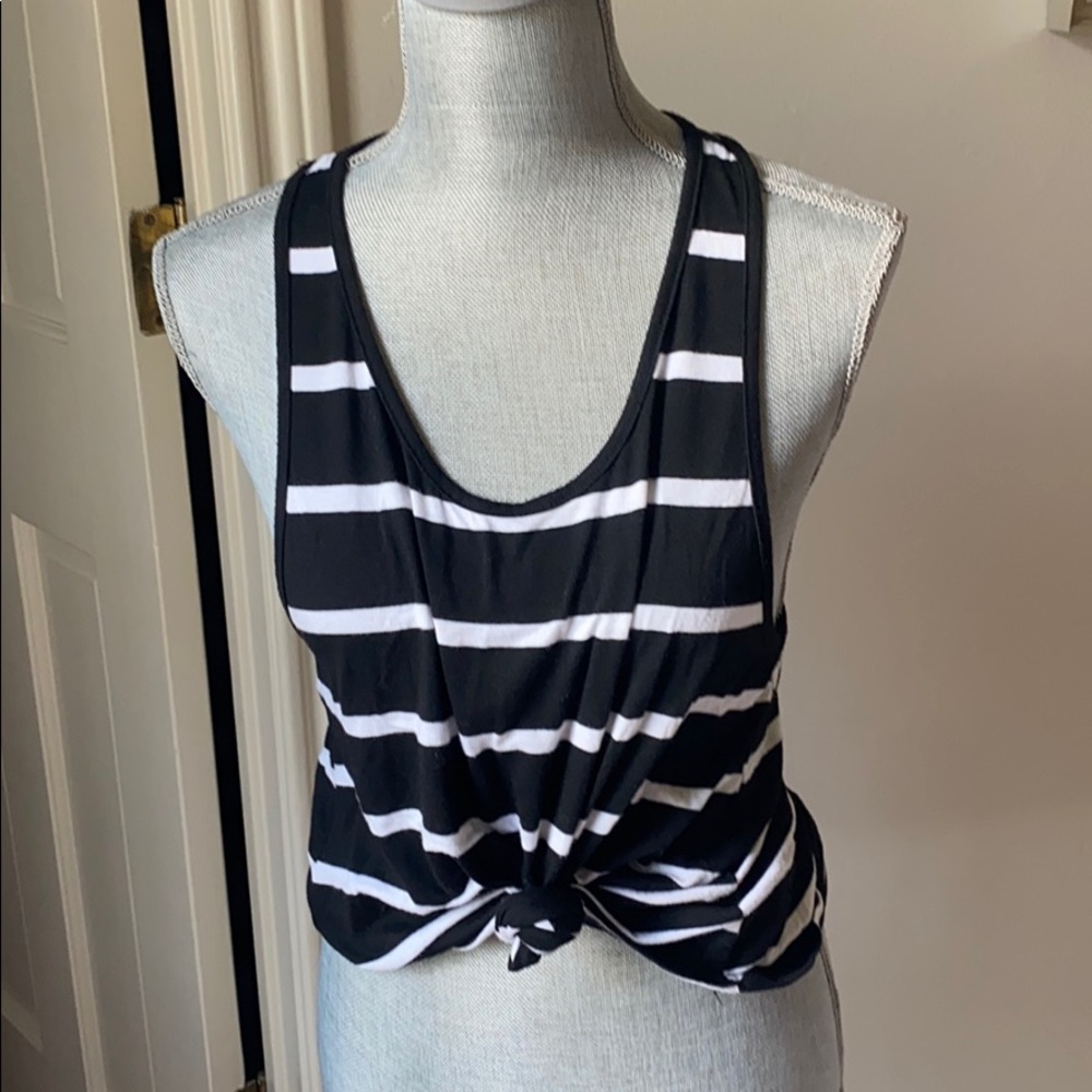 B&W striped tank